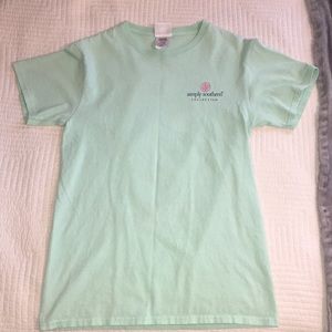SMALL Green/Teal Simply Southern Shirt